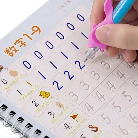 Magical Tracing Workbook Reusable Calligraphy Copybook Practice Drawing Book with Pen and Eraser,Help Children Improve Concentration and Hand-Eye Coordination 64 Pages image 6