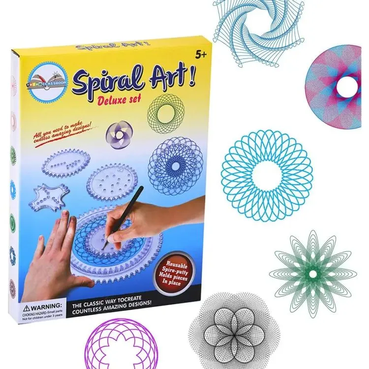DIY Painting Multi-function Interesting Spirograph Children Drawing Ruler Can Improve Start Work Ability Educational Toys image 5