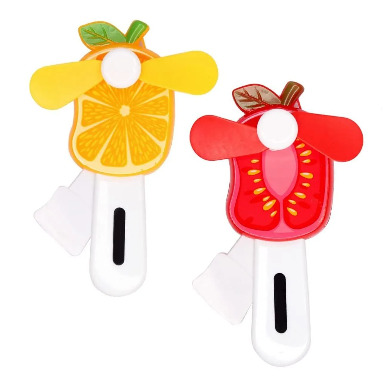 Interesting Palm Pressure Mini Fan Fruit Shape Cute Squeeze Toys / Cool Summer Fan/ Fan Without Battery (Multi Color) image 4