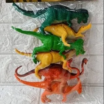Pack OF 6 - Dinosaur World Jurassic Park Wild Animal Toys For Kids - Jungle Zoo Toy Set For Kids Boys and Girls - 7cm / 6.8 Inch