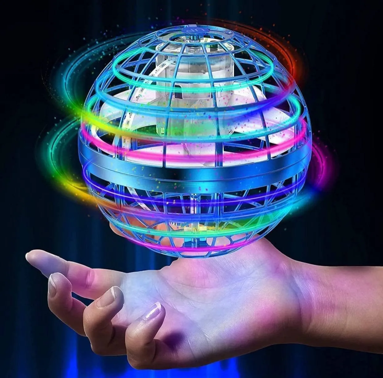 Flying Orb Ball Toys Cosmic Globe Boomerang Hover Ball Galactic Fidget Spinner Hand Drone Orbit Magic Cool Stuff Birthday for Boys Girls Teens 6-10+ Year Old Outdoor