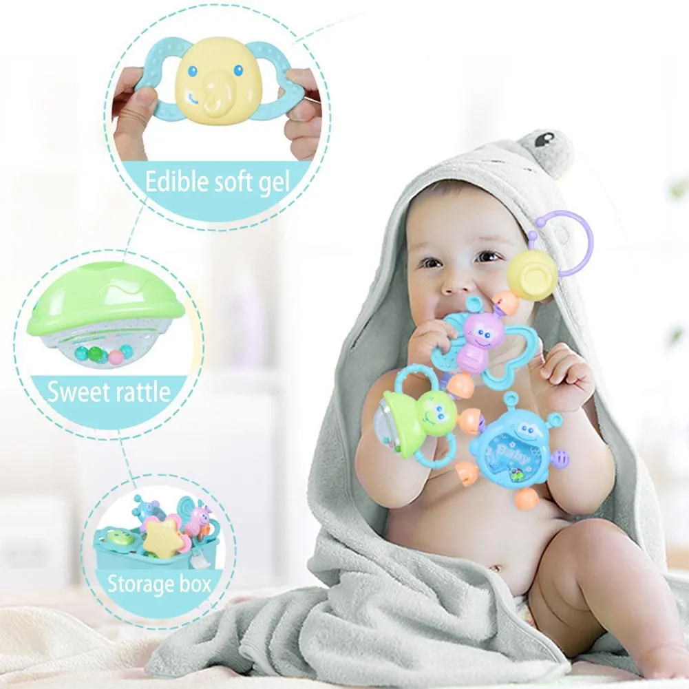 Baby Rattle Toy Set High-Quality Infant Teething Toy, Unisex, image 6