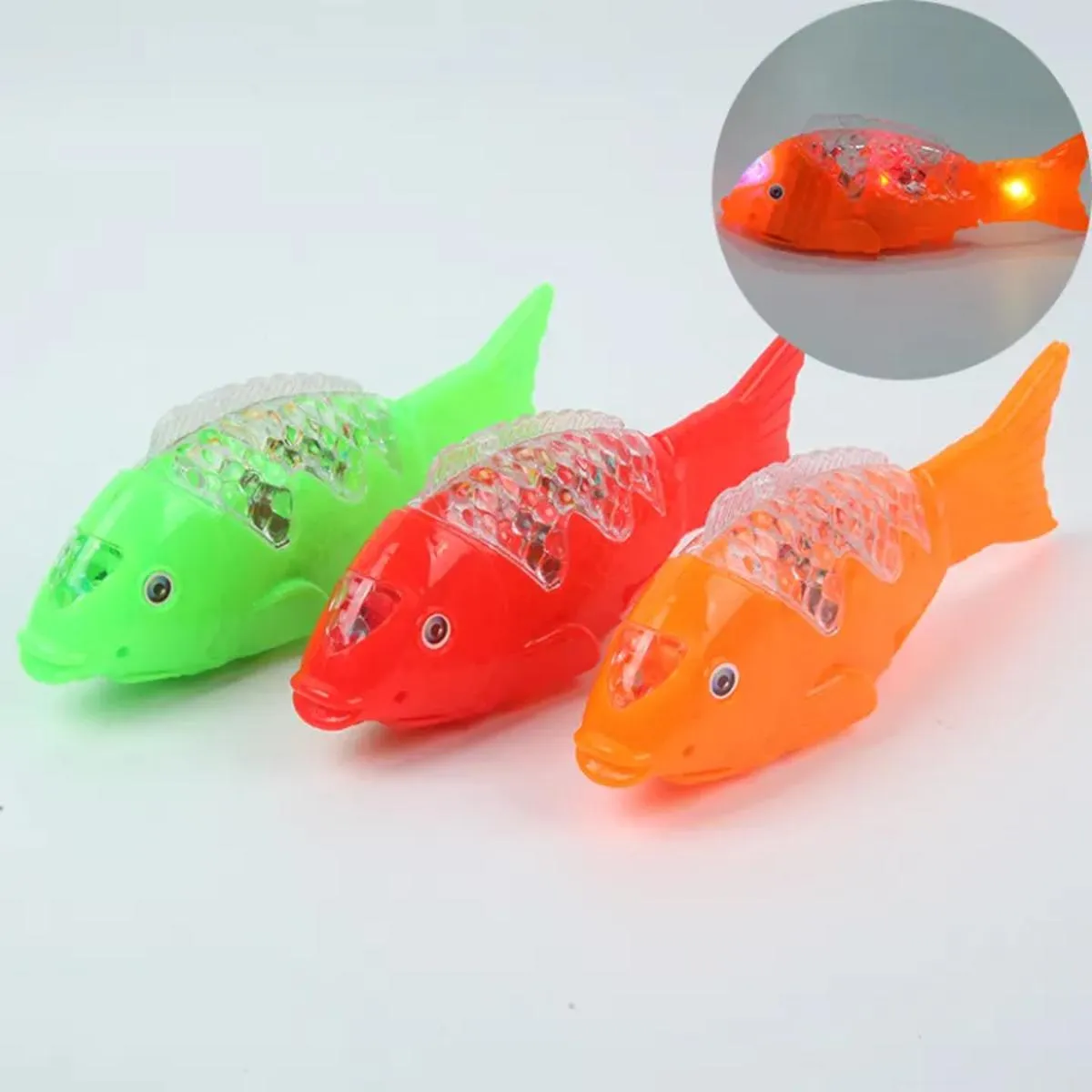 Dancing Fish Toy with Flashing Lights and Realistic Sounds for Toddlers