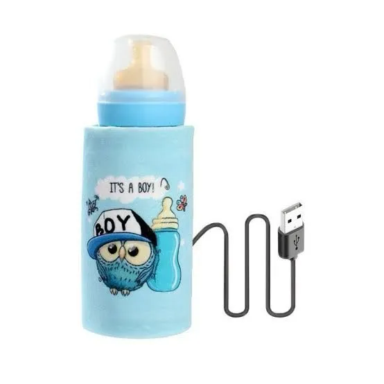 USB Baby Bottle Warmer, Portable Car Travel Heating Milk Bottle Warmer Foldable,Travel Mug Temperature Control Breast Milk Cup,Keep Baby Milk Warm image 2