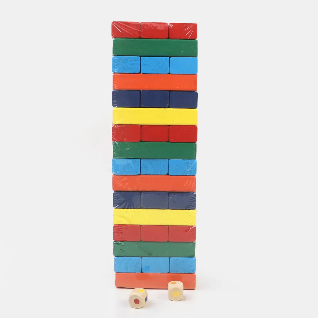 Jenga Classic Wooden Stacking Block Game for Fun and Strategy image 4