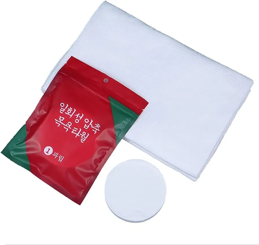 1pcs Compressed Microfiber Disposable Towels Camping Travel Towel Tablet Practical Easy To Carry Makeup Cleansing Mini Bath Spa Towels Portable Tube Size 70x140Cm image 1