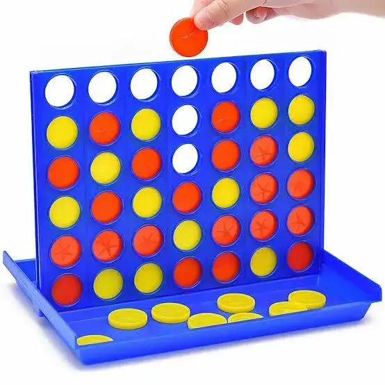 Connect for Kids Connect Game, Portable 4-Line 4 Game Family Lineup Connect Board Game